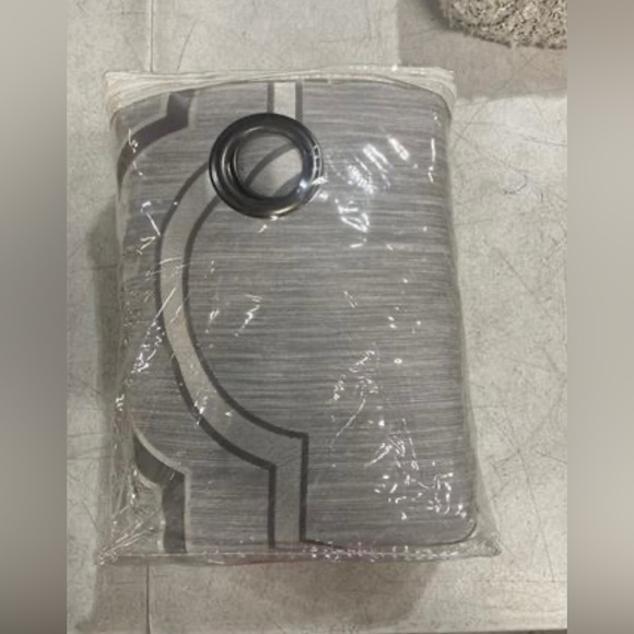 Softline Trenton Grommet Top Curtain Panel Pair 55x96 Color: Platinum - Picture 5 of 5